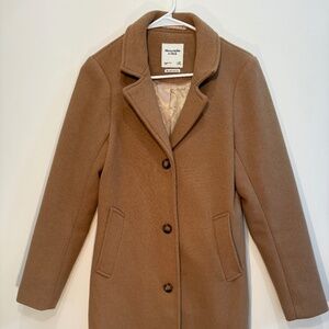 Abercrombie Women's Wool-Blend Dad Coat XS Tall